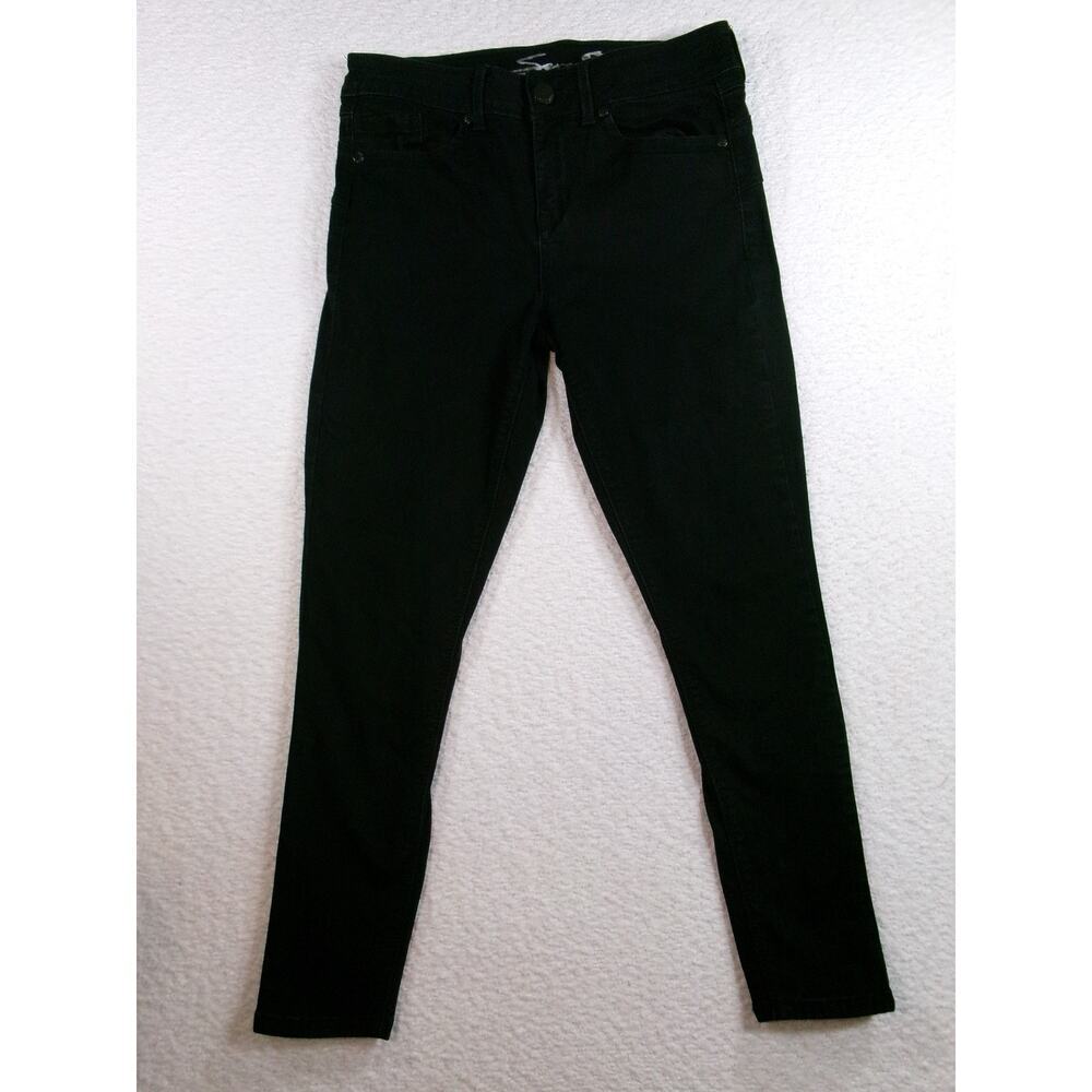 Seven7 womens black booty shaper legging jeans size 12 skinny